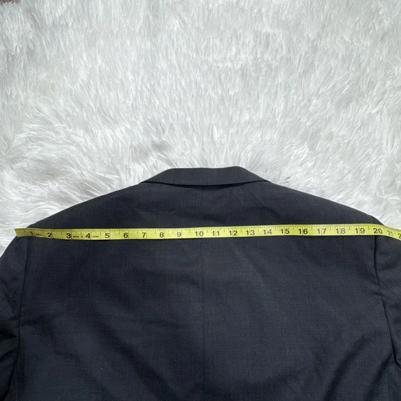 ERMENEGILDO ZEGNA Current Line Sport Blazer Mens 44L Long Gray‎ Patterned Italy
